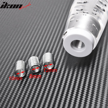 Load image into Gallery viewer, LED RGB Shift Knob 15mm Transparent Bubble   W/ Thread Adapters