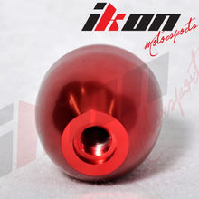 Load image into Gallery viewer, Red Aluminum MT M8X1.25 T-R Gear Shift Shifter Knob 5 Speed JDM Emblem