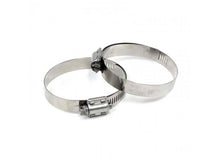 Load image into Gallery viewer, HPS Performance Products HPS Stainless Steel Worm Gear Liner Hose Clamp SAE 64 2pc Pack 3-9/16" - 4-1/2" (91mm-114mm)