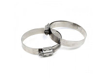 Load image into Gallery viewer, HPS Performance Products HPS Stainless Steel Worm Gear Liner Hose Clamp SAE 48 2pc Pack 2-9/16" - 3-1/2" (65mm-89mm)