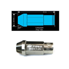 Load image into Gallery viewer, Godspeed Type 3 50mm Lug Nuts 20 pcs. Set M12x1.25