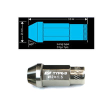 Load image into Gallery viewer, Godspeed Type 3 50mm Lug Nuts 20 pcs. Set M12x1.5