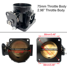 Load image into Gallery viewer, 86-93 Ford Mustang GT Cobra LX 5.0 SL 75mm Throttle Body High Performance Billet