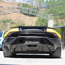 Load image into Gallery viewer, Tecnica Style Dry Carbon Fiber Rear Bumper Exhaust Kit for Lamborghini Huracan LP580 LP610 EVO