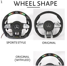 Load image into Gallery viewer, Mercedes-Benz 2020+ AMG Performance Style Customizable Steering Wheel (Fits 2010+ All Models)