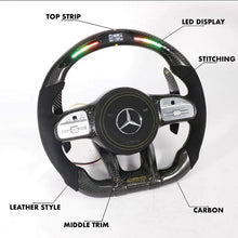 Load image into Gallery viewer, Mercedes-Benz 2020+ AMG Performance Style Customizable Steering Wheel (Fits 2010+ All Models)