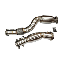 Load image into Gallery viewer, High-Flow Catted Exhaust Downpipes for BMW G87 M2 G80 M3 G82 M4