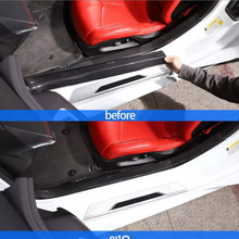 Load image into Gallery viewer, Carbon Fiber Interior Door Sill Trim Cover for Chevrolet Corvette C8 Z51 Z06