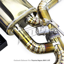 Load image into Gallery viewer, Titanium Valved Catback Exhaust System for Toyota Supra A90 A91 3.0T