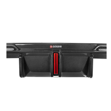 Load image into Gallery viewer, Carbon Fiber Rear Diffuser w/ Brake Light &amp; Splitter for BMW G80 G81 M3 G82 G83 M4