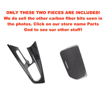 Load image into Gallery viewer, Carbon Fiber Center Console Cover + Cup Holder Lid Cover for Chevrolet Corvette C8