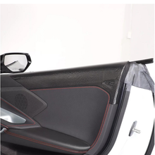 Load image into Gallery viewer, Carbon Fiber Interior Door Upper Panel Trim Cover for Chevrolet Corvette C8