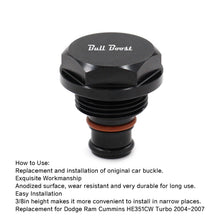 Load image into Gallery viewer, 2004-2007 Dodge Ram Cummins HE351CW Turbo Solenoid Plug Billet BLACK