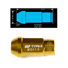 Load image into Gallery viewer, Godspeed Type 3 50mm Lug Nuts 20 pcs. Set M12x1.25