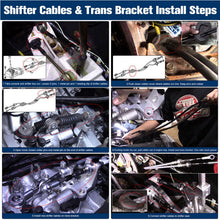 Load image into Gallery viewer, Acura RSX Shifter Cables Trans Bracket Shifter K20 K24 K Swap EG EK K-Series Honda Civic CRX