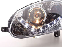 Load image into Gallery viewer, Volkswagen Golf 5 Chrome LED Headlights with Daytime Running Lights (2003 - 2008)