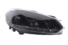 Load image into Gallery viewer, Volkswagen Golf 6 Black LED Headlights with Daytime Running Lights (2008-2014)