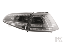 Load image into Gallery viewer, Volkswagen MK7 Golf/GTI/R - Clear/Black LED Tail Lights for Halogen Models (2012-2017)
