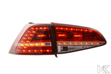 Load image into Gallery viewer, Volkswagen MK7 Golf/GTI/R Red LED Tail Lights (12-17)