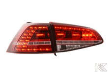 Load image into Gallery viewer, Volkswagen MK7 Golf/GTI/R Red LED Tail Lights (12-17)