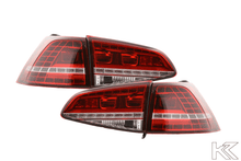 Load image into Gallery viewer, Volkswagen MK7 Golf/GTI/R Red LED Tail Lights (12-17)