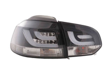 Load image into Gallery viewer, VW Golf Mk6 GTI LED Bar Black Tail Lights V1 (2008-2014)