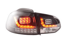 Load image into Gallery viewer, VW Golf Mk6 GTI LED Black Tail Lights V2 LED Indicators (2008-2014)
