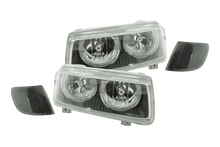 Load image into Gallery viewer, VW Passat B3 type 35i Black Angel Eyes Headlights (1993-1996)