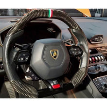 Load image into Gallery viewer, Custom Alcantara Red Steering Wheel for Lamborghini Huracan LP580 LP610 LP640 EVO STO
