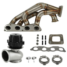 Load image into Gallery viewer, K Swap K Series K20 K24 Dual Ball Bearing Turbo Sidewinder Manifold Intercooler Kit
