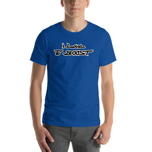 i Love To BOOST (stacked balck lettering) Short-Sleeve Unisex T-Shirt