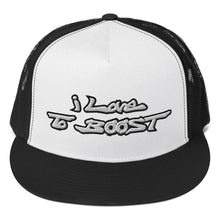 Load image into Gallery viewer, i Love To BOOST (Stacked) Trucker Cap