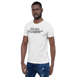 i Love To BOOST (stacked white lettering) Short-Sleeve Unisex T-Shirt